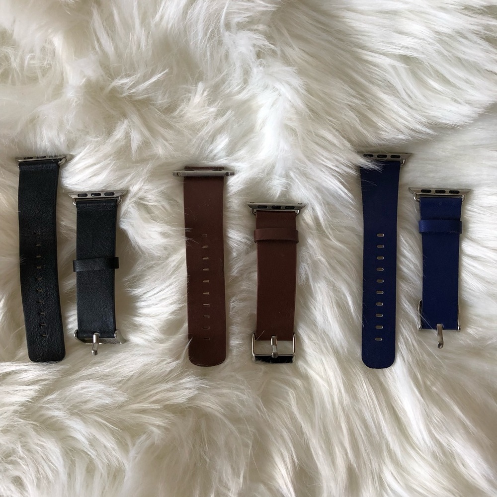 Faux Leather Watch Bands for 38mm Apple Watch